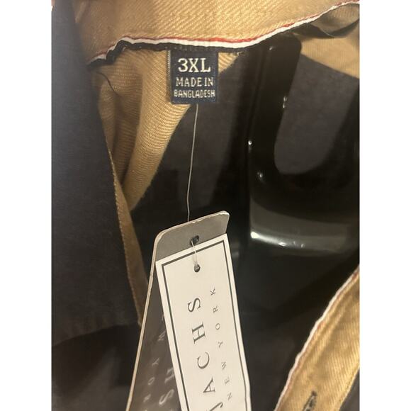 NWT Men's size 3XL Jachs New York Long Sleeve Button Up Shirt in Charcoal - Picture 7 of 7